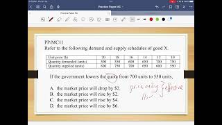 2012PP Econ MC11 (Quota 配額)