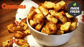 ***Amazing homemade Garlic Croutons Recipe ***