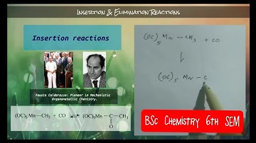 Insertion and Elimination reaction