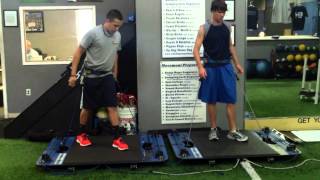Split Squat Jumps on Vertimax @ Infiniti Performance