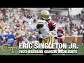 Eric singleton jr 2023 regular season highlights  georgia tech wr