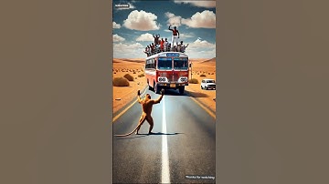 Brave Monkey Saves Bus from Bomb 🐵💣 #ai #monkey #passenger