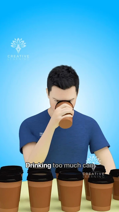 Apa Yang Terjadi Jika Anda Minum Kopi Terlalu Banyak ☕️ #short #coffeeaddict Creativelearning3d