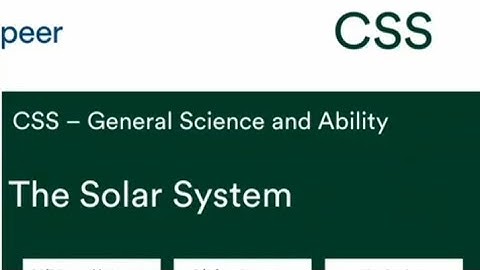 Solar system| GSA CSS/PMS| Near Peer| #cssGSA #css