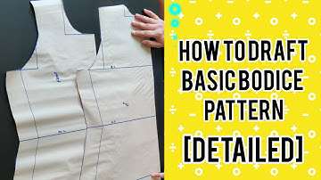 Basic bodice pattern | how to draft basic bodice pattern in hindi | pattern draftimg for beginners