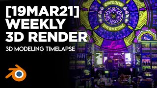 09 [19MAR21] - Gaming Paradise [3D Modeling Timelapse]