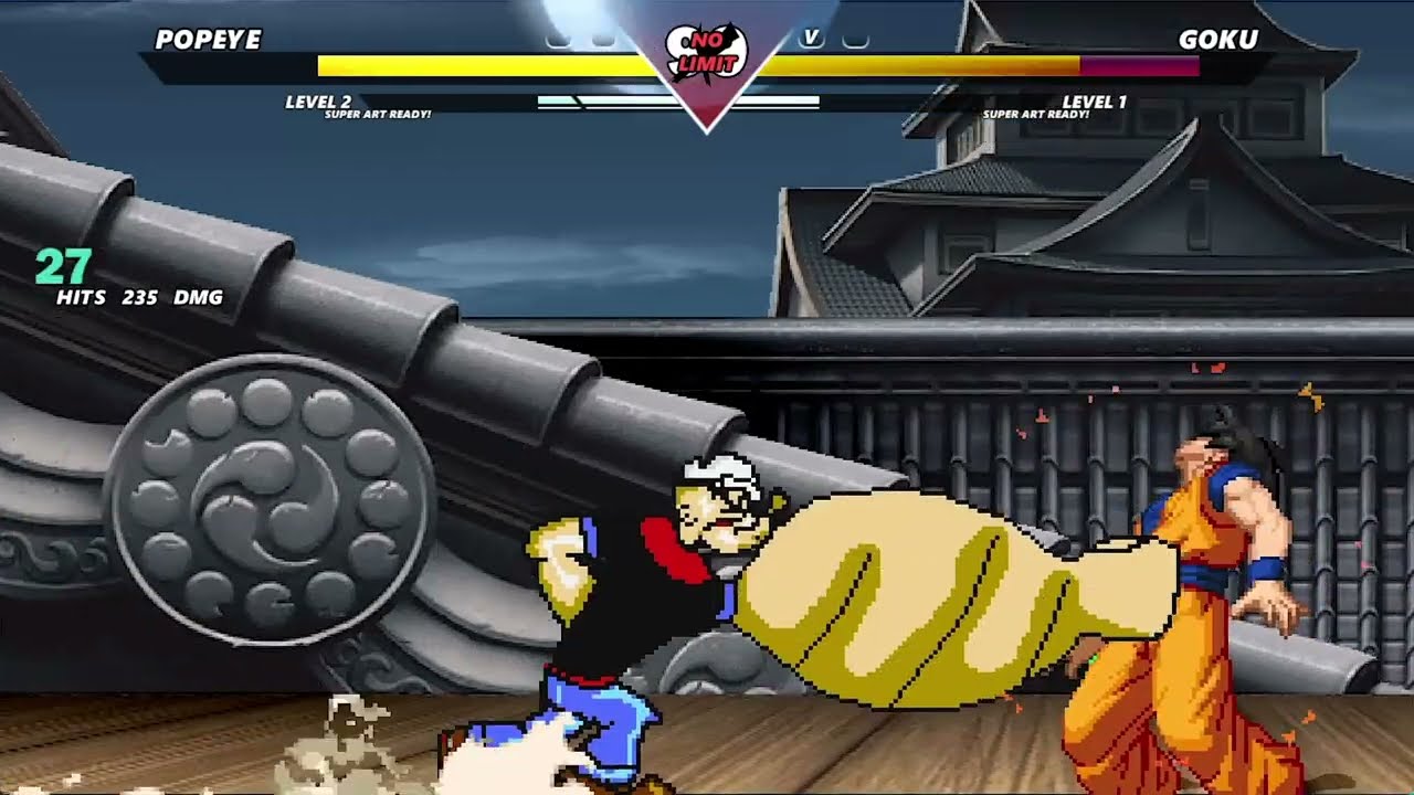 POPEYE VS GOKU | INSANELY EPIC M.U.G.E.N BATTLE