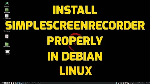Install Simplescreenrecorder Properly in Debian Linux