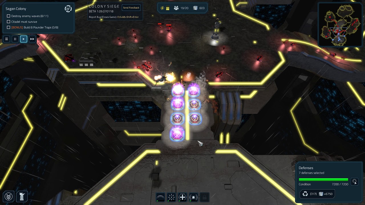 Colony Siege, RTS- Sagan Colony (Hard)