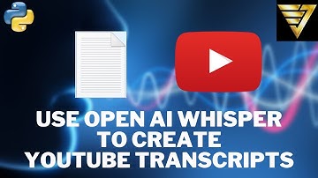 Use OPEN AI Whisper to Create YouTube Transcripts | #190 (YouTube #3)