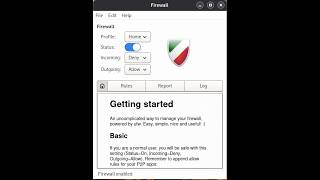 Uncomplicated Firewall (GUFW)