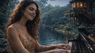 Relaxing Sleep Music for Insomnia 🌿 Peaceful Piano & Rain Sounds for Stress Relief | NeuroSync Ambi