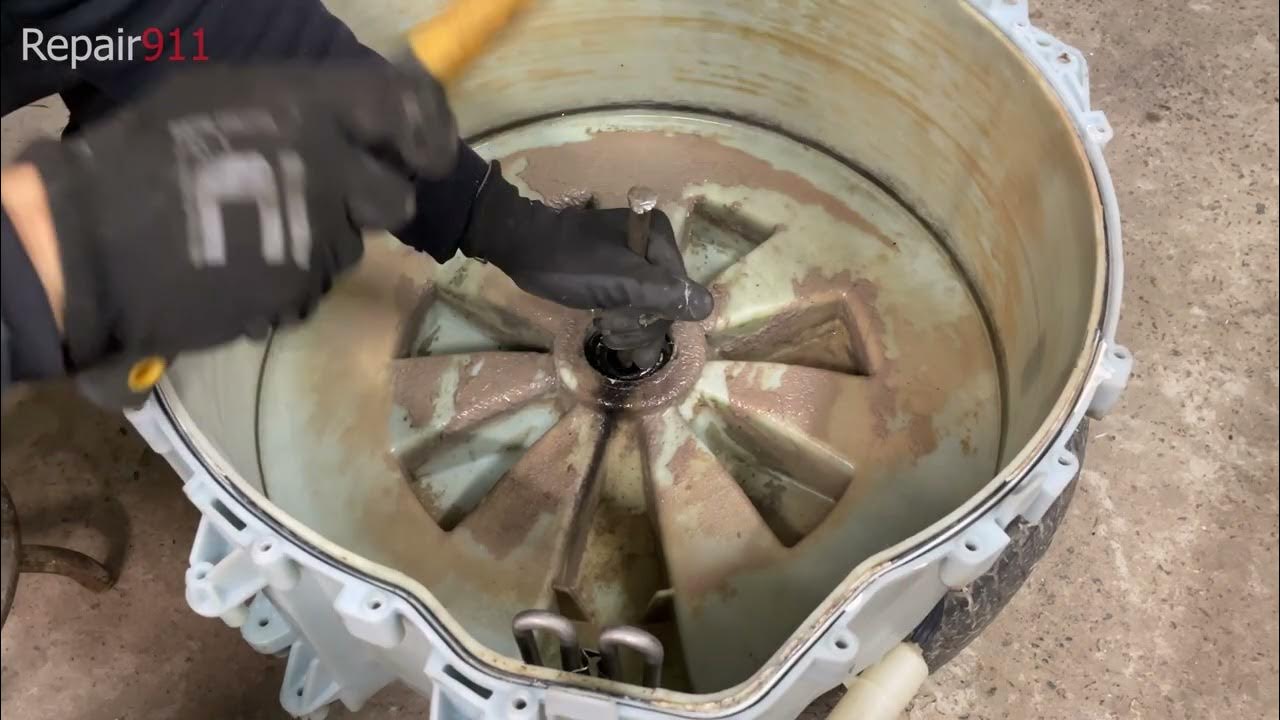 Как нельзя менять подшипники на стиральной bosch / экономия мастера привела к по