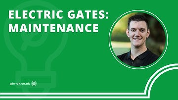 What maintenance is needed for an electric gate?