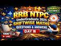 RRB NTPC Undergraduate (Shift:8-8-2025 4:30-6:30pm) Part 7 Maths|Reasoning| GS 81 | WeShine Academy