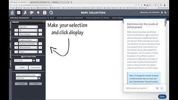 How to set the levels of achievement in Connecting Steps