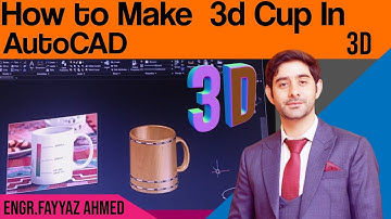 How to Make 3D Cup In AutoCAD 2018