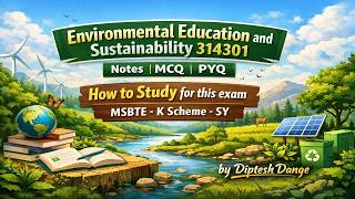 Environmental Education and Sustainability MSBTE MCQ Online exam | Videos, MCQ | 70/70 Marks |
