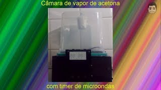 CAMARA DE VAPOR DE ACETONA COM TIMER DE MICROONDAS PARA TRATAMENTO DE PEÇAS ABS screenshot 2
