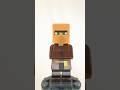 Villager people minifigure from lego minecraft set 2023 stop motion speed build