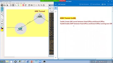 GRE Tunnel  LAB Exercise (Overlay Tunnel CCNP 350-401)