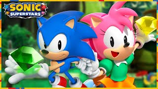 Sonic Superstars - Speed Jungle Zone (Sonic and Amy gameplay)