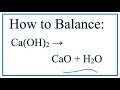 Balancing Chemical Equations Concepts