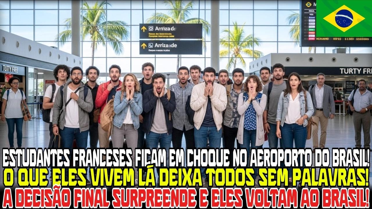 FRANCESES EM CHOQUE NO AEROPORTO DO BRASIL E DECIDEM VOLTAR!
