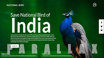 Create A Responsive Parallax Landing Page From Scratch with HTML, CSS, JS | Awesome Parallax Effect