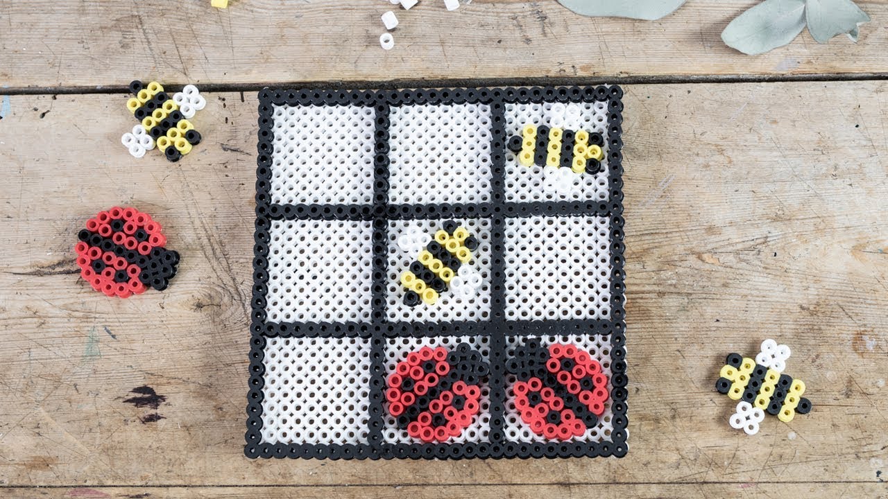 Perler Bead Tic Tac Toe - Teach Beside Me