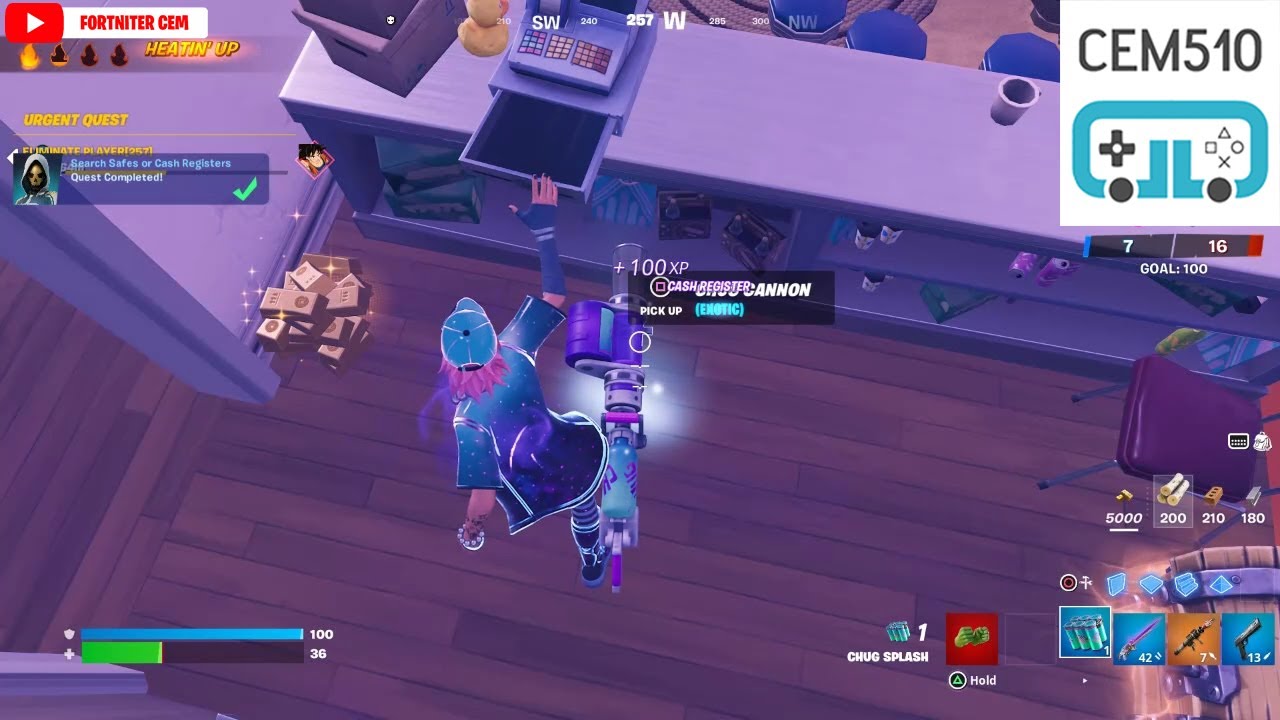 Search Safes or Cash Registers Fortnite Most Wanted Quests YouTube