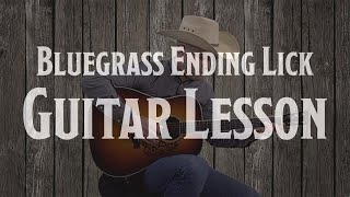 How to End a Bluegrass Song with Style - Guitar Lesson