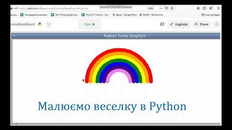 Малювання веселки. Python
