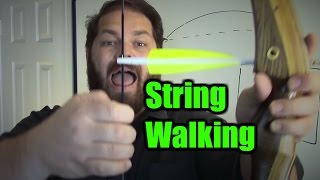 Traditional Archery Shooting Tip Tighter Groups With String Walking
