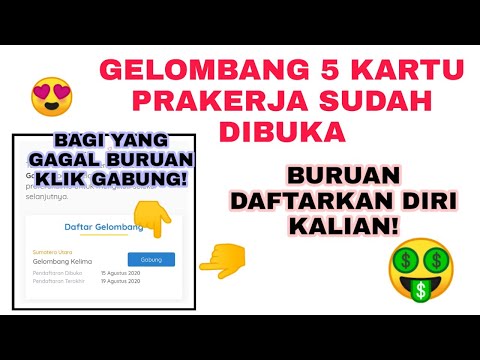 GELOMBANG 5 KARTU PRAKERJA TELAH DIBUKA! SEGERA DAFTAR!