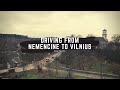 Driving from Nemencine to Vilnius in Lithuania