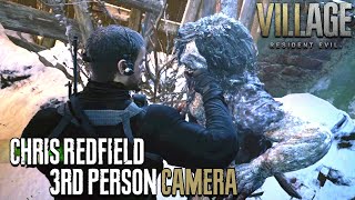 RESIDENT EVIL VILLAGE - Chris Redfield 3rd Person Gameplay | Over The Shoulder Camera MOD