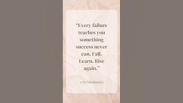 Fail. Learn. Rise. Repeat 🔁 #MindSpark #NeverGiveUp #motivation #shorts