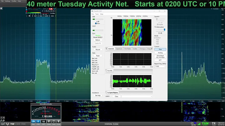 Replay of the Tuesday , FreeDV 40 meter Activity Net, August 26, 2025