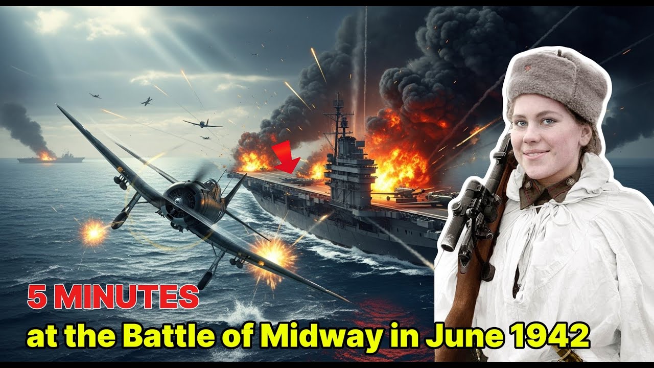 THE CATASTROPHIC FIVE MINUTES AT THE BATTLE OF MIDWAY IN JUNE 1942 ...