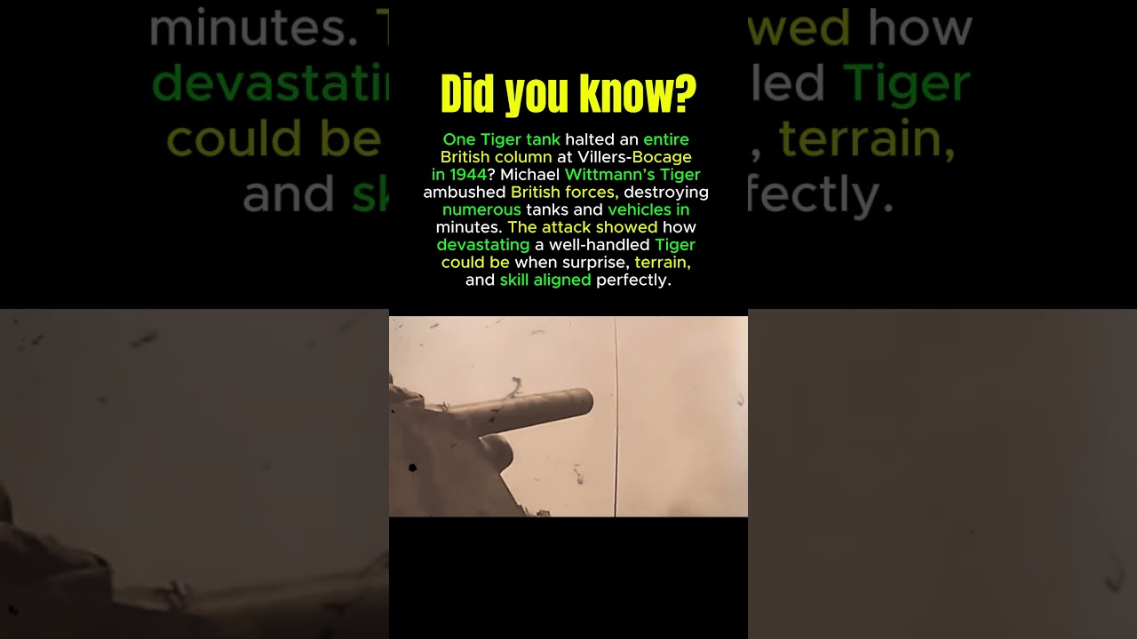 One Tiger Tank Stopped an Army | Villers-Bocage 