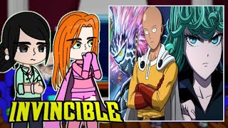Invincible React To One Punch Man [Saitama,Garou,Tatsumaki] || Gacha React