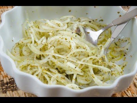 Vídeo: Salada De Cebola E Vinho De Cebola