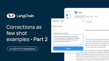 Corrections + Few Shot Examples (Part 2) | LangSmith Evaluations