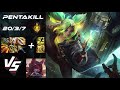 BOTTOM Zeri vs Xayah [PENTAKILL] - EU Challenger Patch 26.8