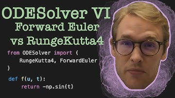 Solving ODEs in Python 6: Comparing RungeKutta4 and ForwardEuler