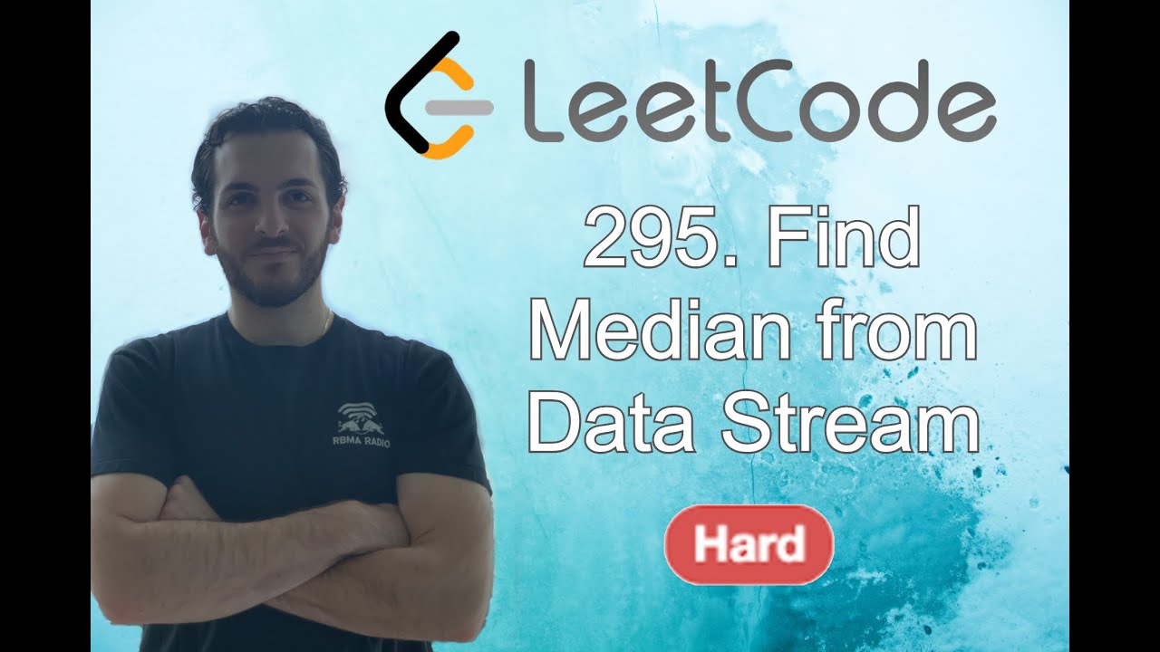 Find Median From Data Stream Leetcode Code Whiteboard Youtube