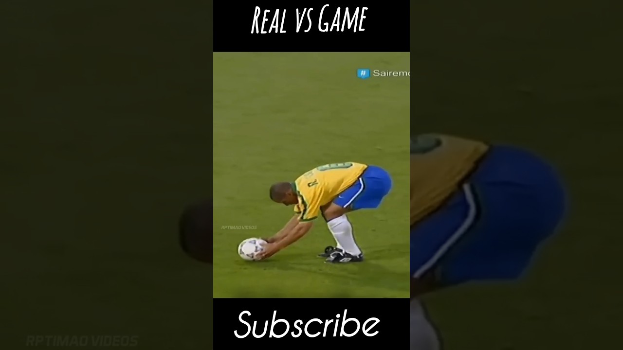 Roberto Carlos free-kick goal real and efootball game 🤯 