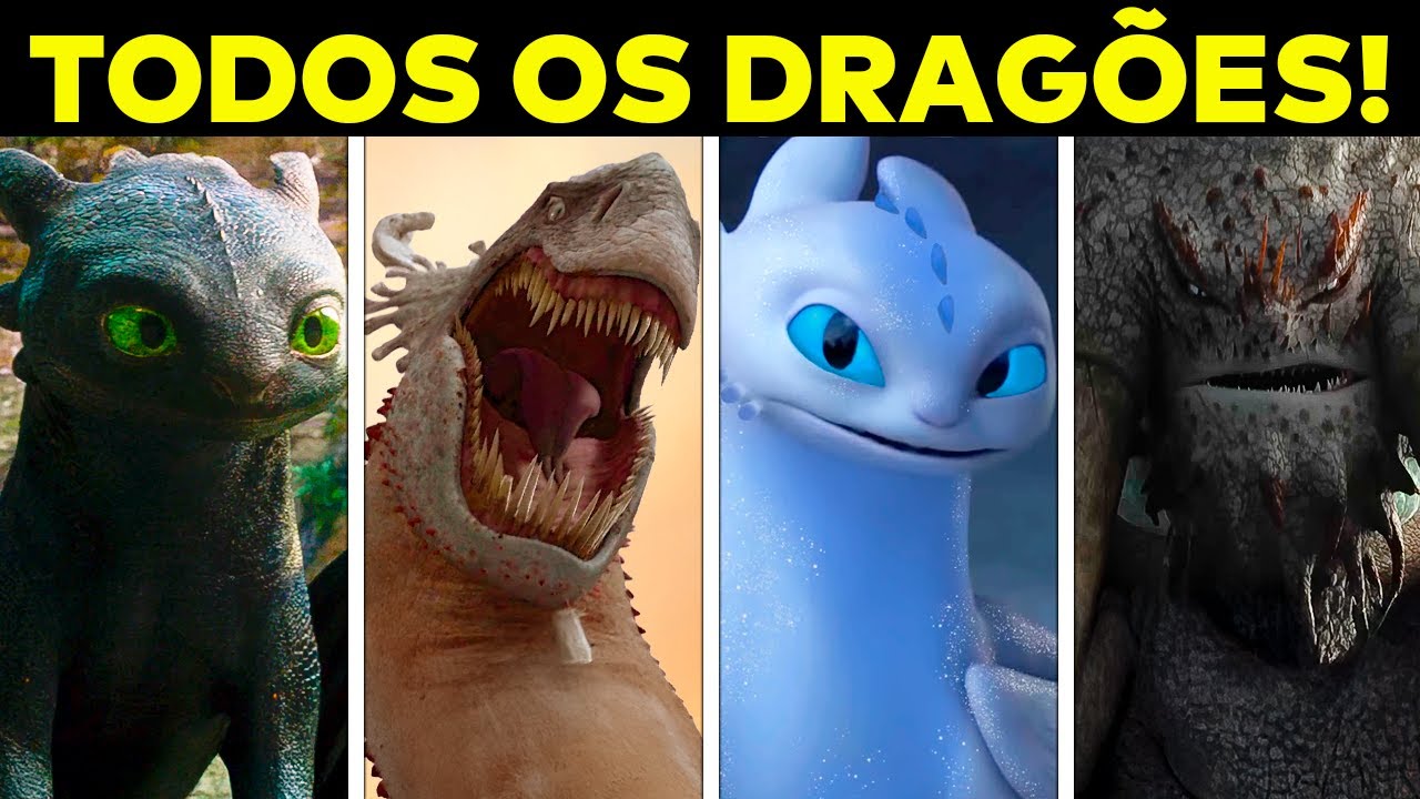 TODOS os 107 DRAGÕES Explicados! (Como Treinar o Seu DRAGÃO)