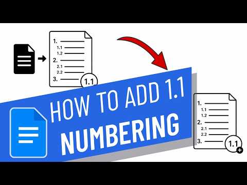 How to add 1.1 numbering in google docs